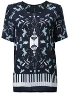 Romance Was Born Multi-print T-shirt - Black