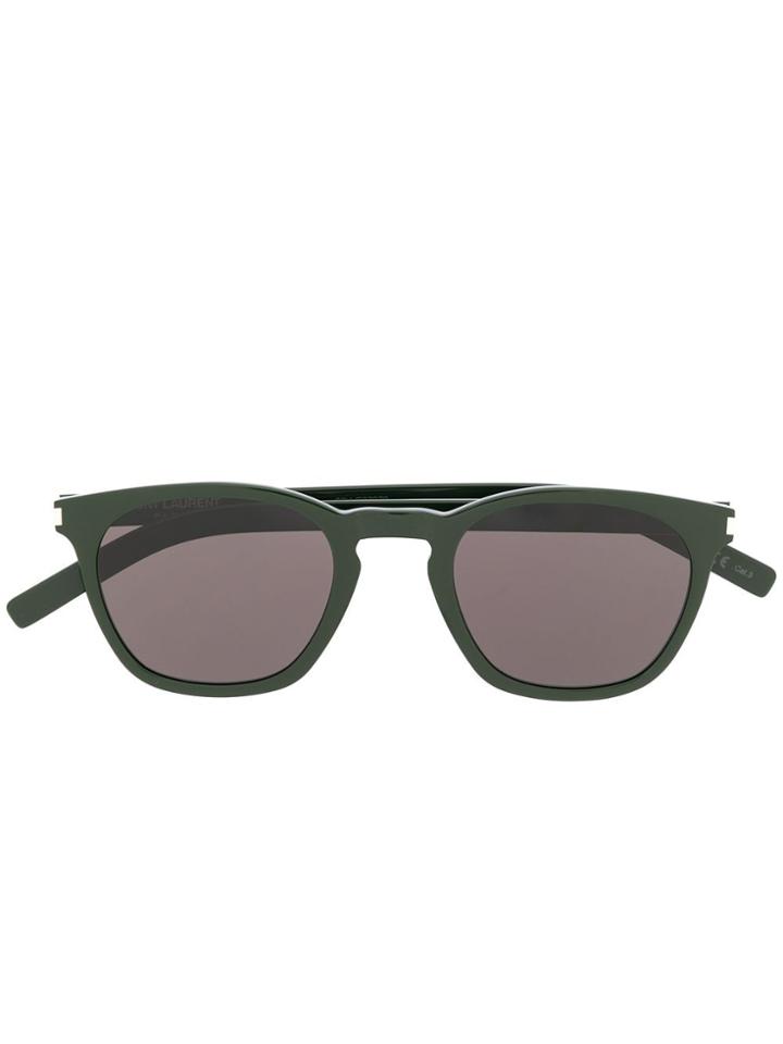 Saint Laurent Eyewear Square Frame Sunglasses - Green
