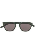Saint Laurent Eyewear Square Frame Sunglasses - Green