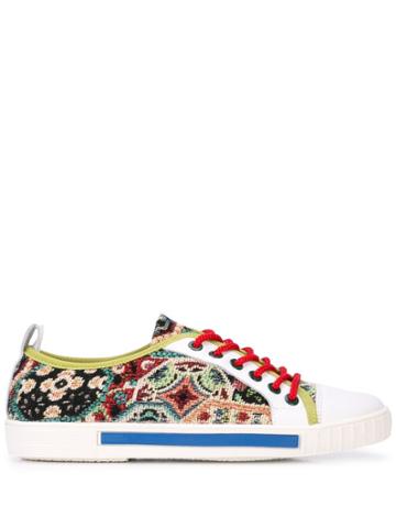 Carven Low Top Tapestry Sneakers - Multicolour
