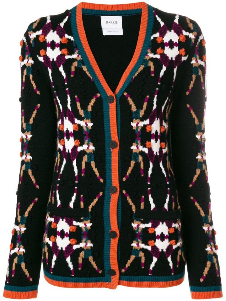 Barrie Chessboxing Cashmere Cardigan - Black