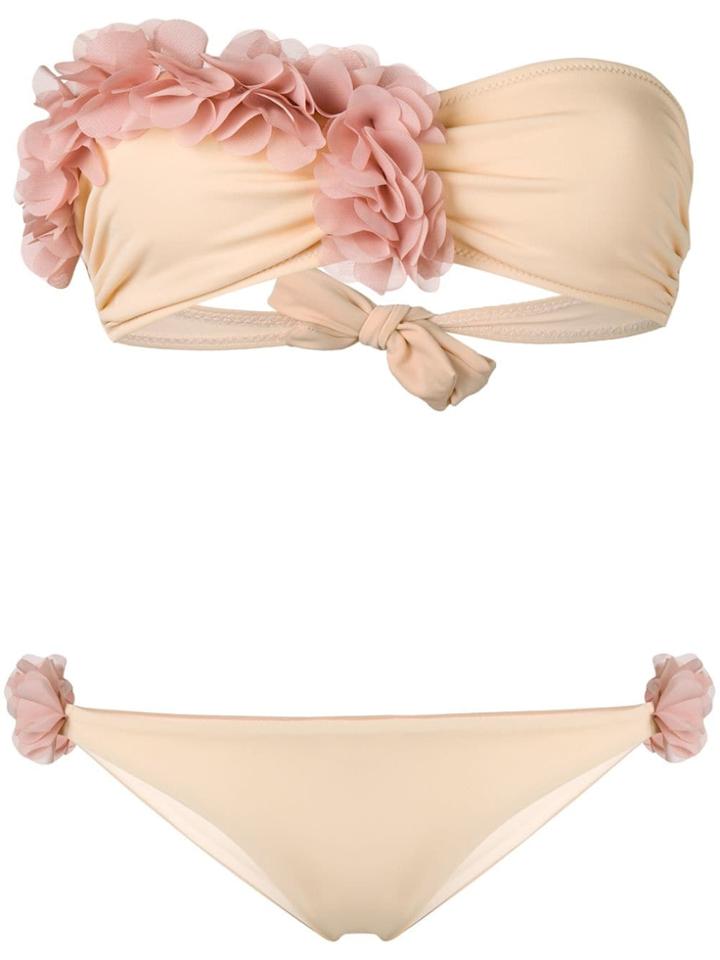 La Reveche Rasha Bandeau Bikini Set - Pink