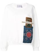 Philosophy Di Lorenzo Serafini Patch Detail Sweatshirt - White