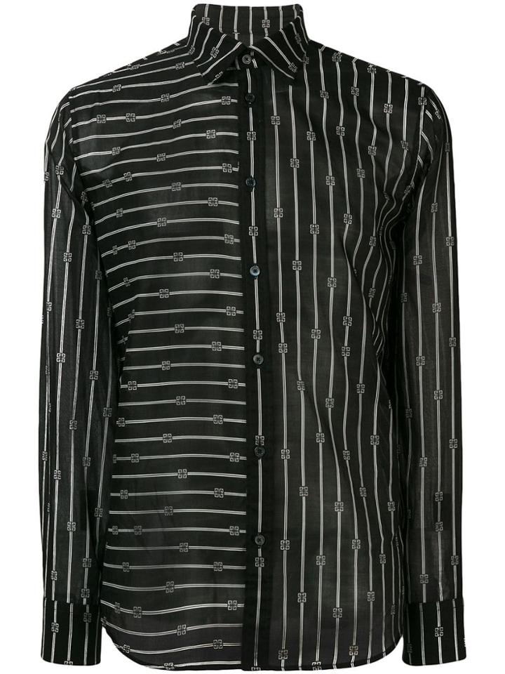 Givenchy Logo Pattern Shirt - Black