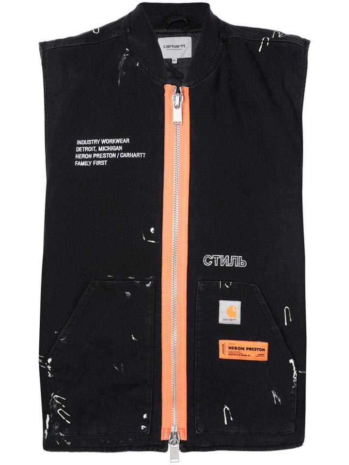 Heron Preston Carhartt Vest Jacket - Black
