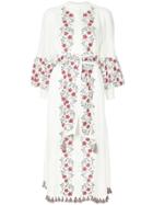 Zimmermann Floral Embroidery Shirt Dress - White