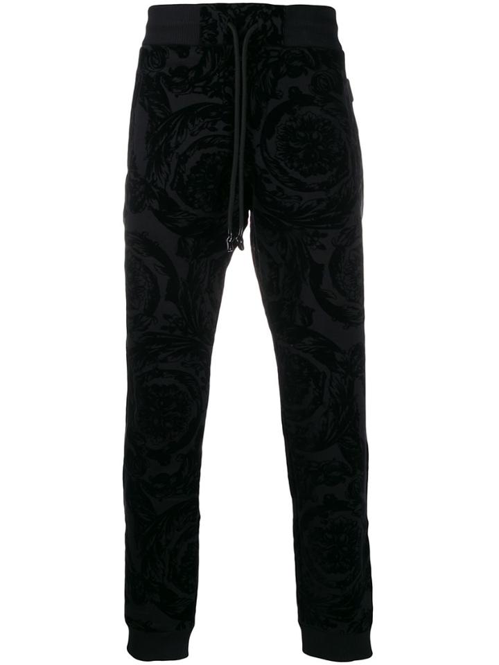 Versace Jeans Couture Printed Track Pants - Black