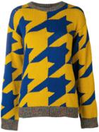 Etro Contrast-trim Colorblock Jumper - Yellow & Orange
