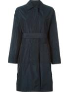 Jil Sander Navy Belted Raincoat