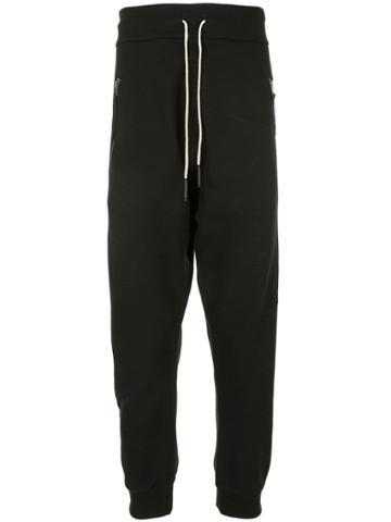 Tobias Birk Nielsen Drop Crotch Jogging Trousers - Black