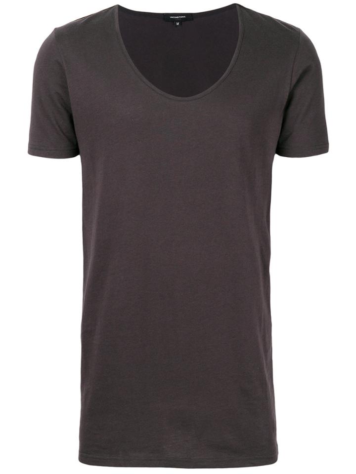 Unconditional Deep U-neck T-shirt - Grey