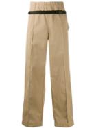 Maison Margiela Belted Wide Leg Chino Trousers - Neutrals