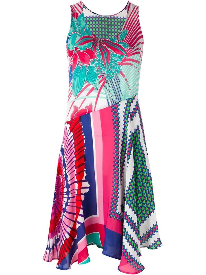 P.a.r.o.s.h. Mixed Print Dress