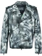 Haculla - Hand Painted Distressed Jacket - Men - Cotton/calf Leather - Xl, Black, Cotton/calf Leather