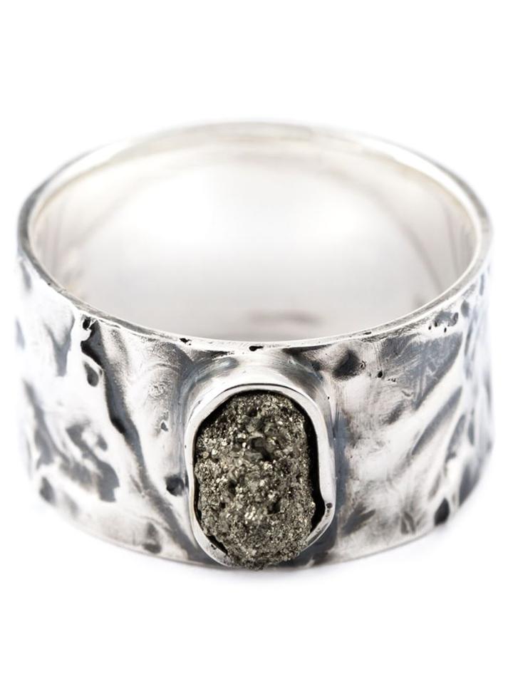 Drew Evan Pyrite Stone Ring