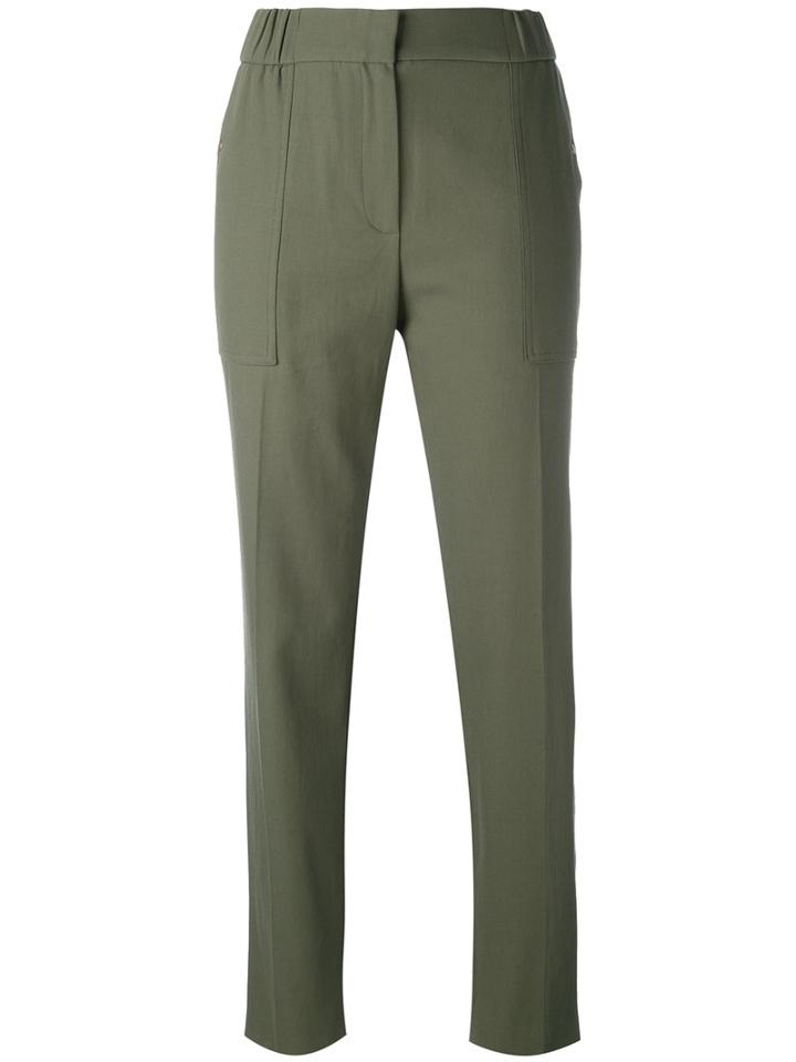 Kenzo - Slouch Trousers - Women - Polyester - 36, Green, Polyester