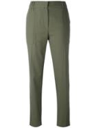 Kenzo - Slouch Trousers - Women - Polyester - 36, Green, Polyester