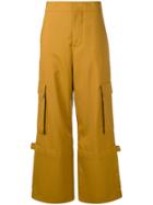 Marni Wide Legged Cargo Trousers - Brown