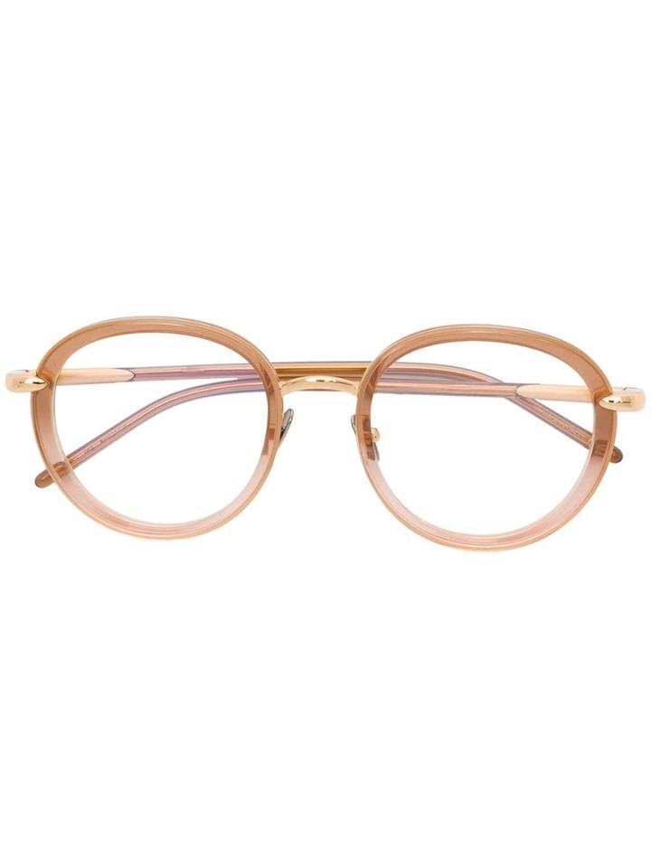 Pomellato Eyewear Round Glasses - Orange