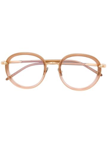 Pomellato Eyewear Round Glasses - Orange