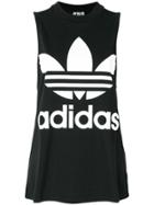 Adidas Adidas Originals Trefoil Print Vest Top - Black