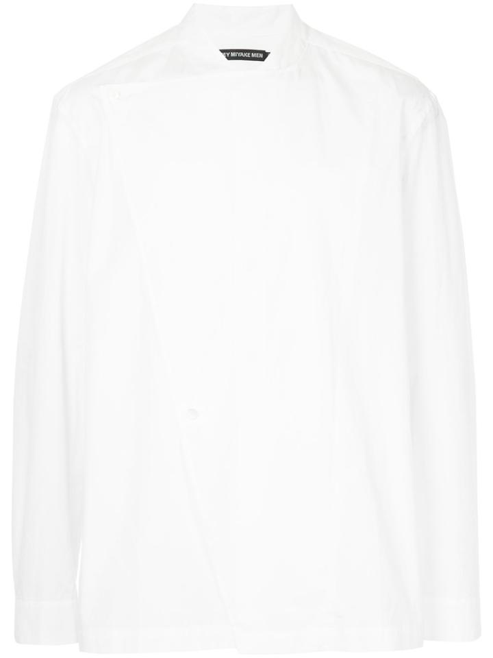 Issey Miyake Men Off Centre Fastening Shirt - White