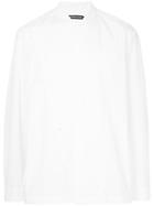 Issey Miyake Men Off Centre Fastening Shirt - White