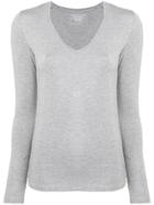 Majestic Filatures Long-sleeve Fitted Top - Grey