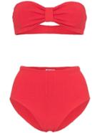 Hunza G Domino Bandeau Bikini - Red