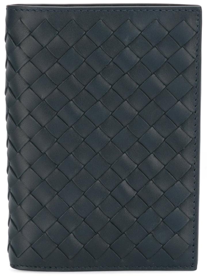 Bottega Veneta Interlaced Continental Wallet - Blue
