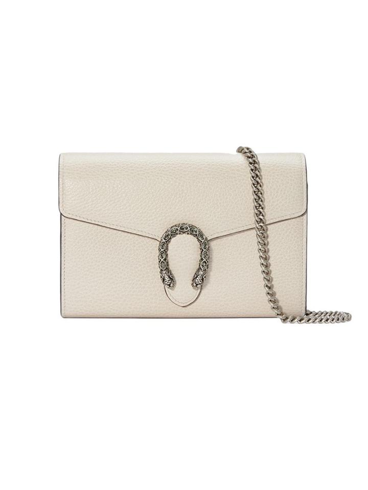 Gucci Dionysus Mini Leather Chain Bag - White
