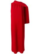 Alberta Ferretti Midi Dress - Red