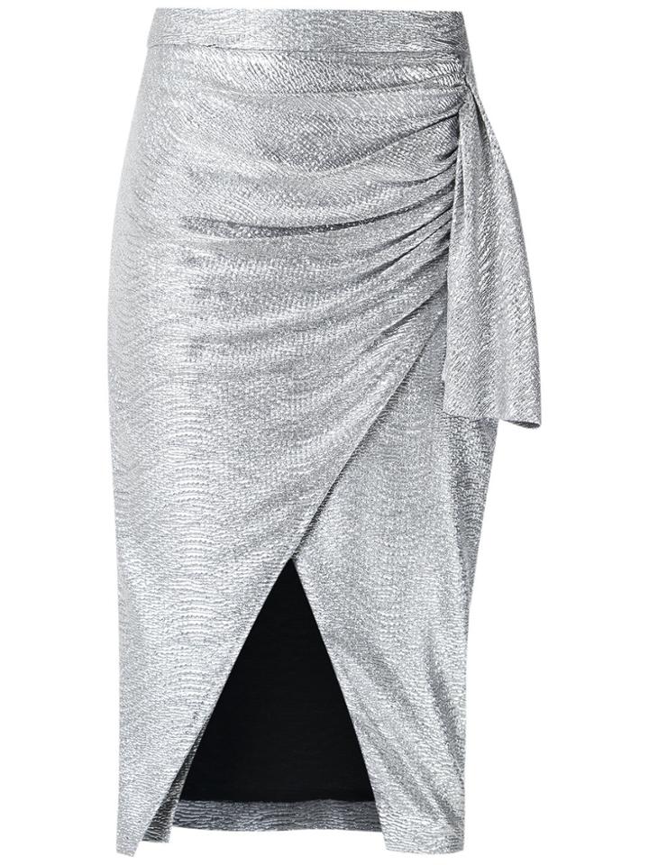 Patbo Metallic Midi Skirt