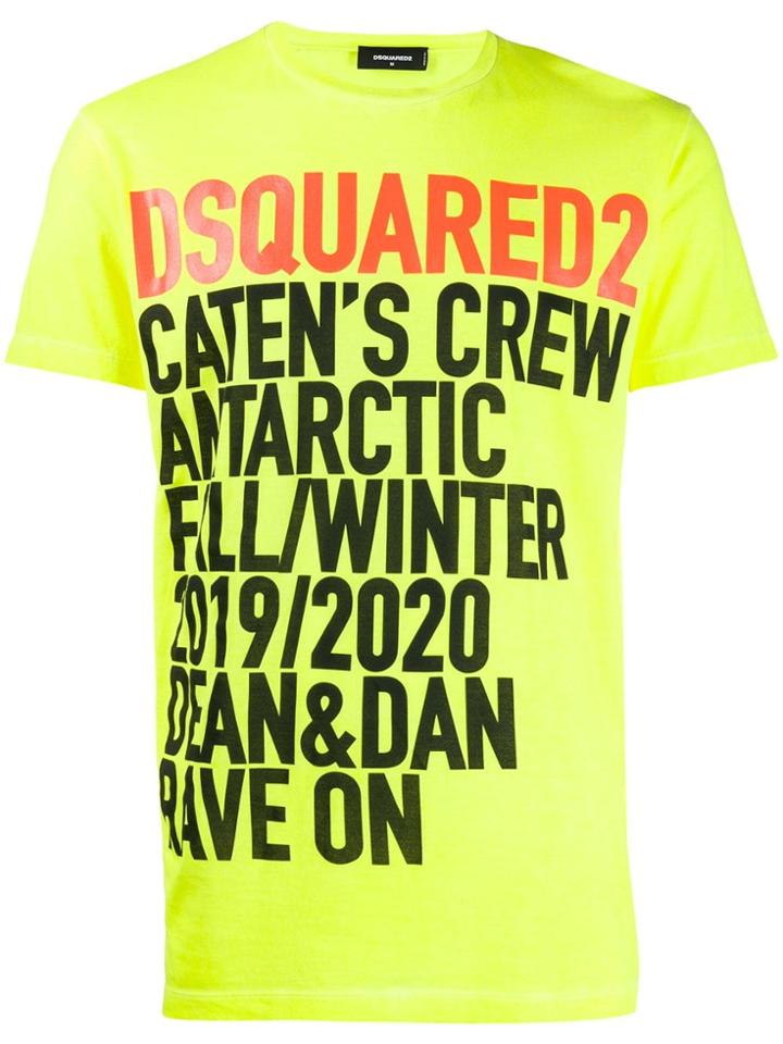 Dsquared2 Printed T-shirt - Yellow