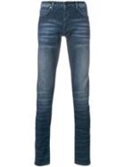 Versace Jeans Stonewashed Slim-fit Jeans - Blue