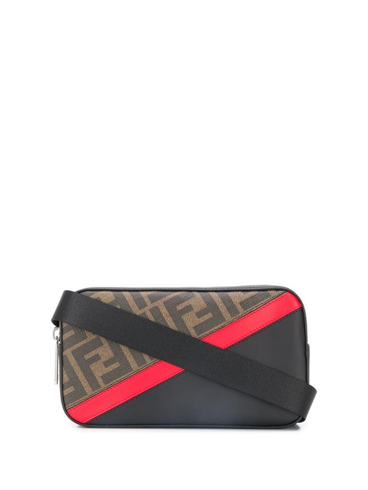 Fendi Micro Ff Logo Camera Bag - Brown