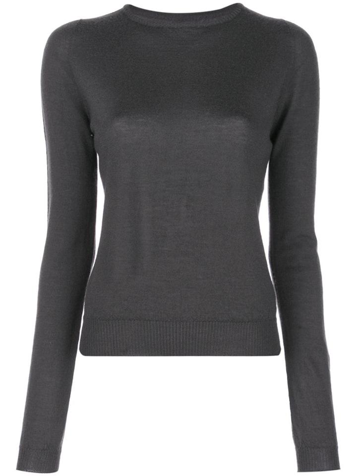 Rick Owens Round Neck Jumper - Grey