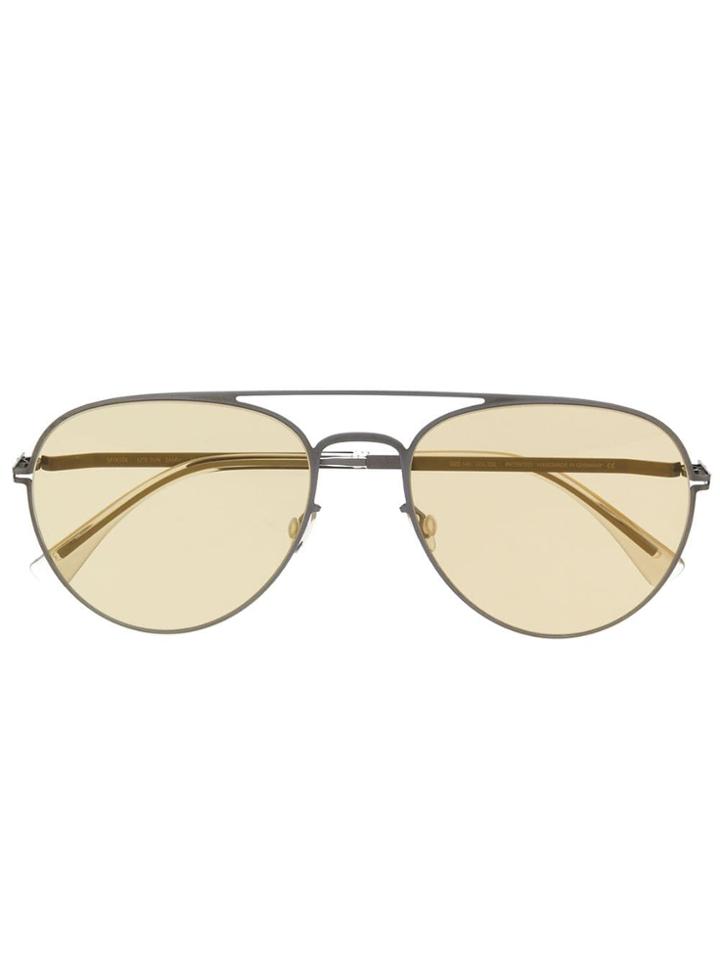 Mykita Aviator Shaped Sunglasses - Silver