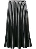 Off-white Pleated Knit Skirt - Black