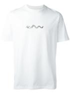 Oamc Snake Print T-shirt, Men's, Size: Medium, White, Cotton/polyurethane