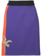 Fausto Puglisi Colour Block Pencil Skirt - Purple