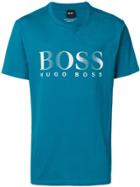 Boss Hugo Boss Front Logo T-shirt - Blue