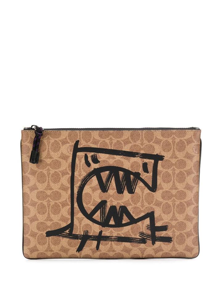 Coach Monster Clutch Bag - Neutrals