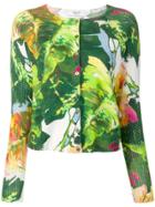 Blugirl Floral Print Cardigan - Green