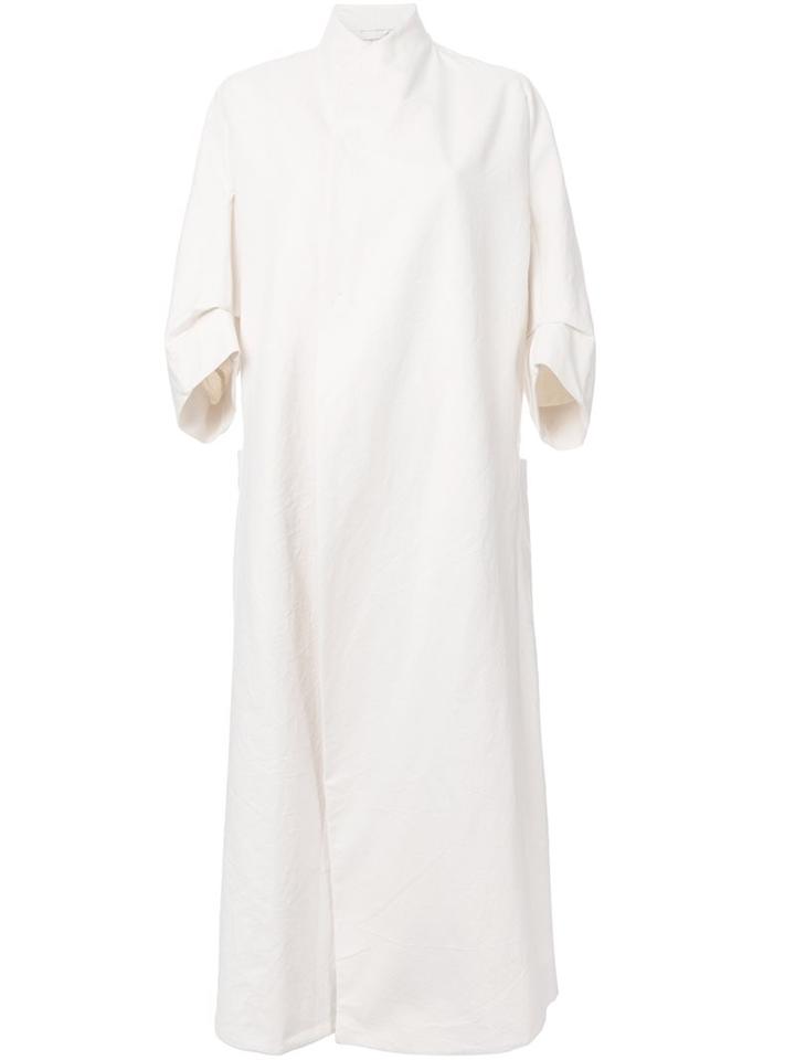 Toogood 'calico' Coat, Women's, Size: 1, White, Linen/flax