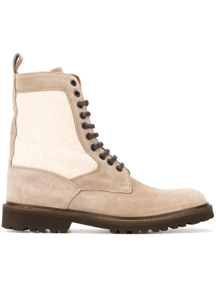 Eleventy Lace-up Ankle Boots