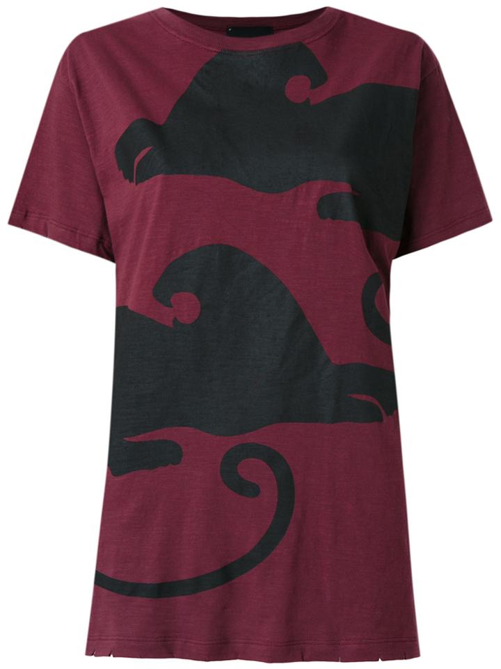 Andrea Bogosian Printed T-shirt - Pink & Purple