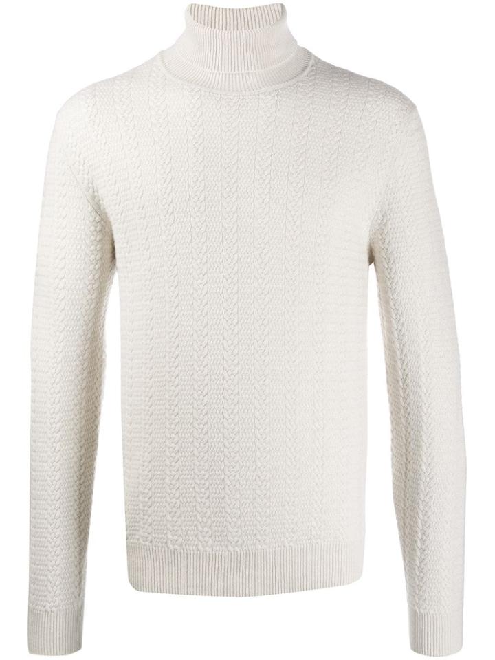 Ermenegildo Zegna Cable Knit Sweater - White