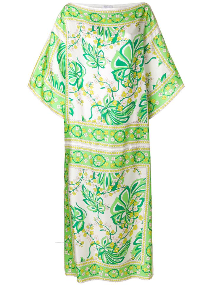 P.a.r.o.s.h. Floral Print Maxi Dress - Green