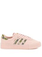 Adidas Sambarose Camouflage Detailed Sneakers - Pink
